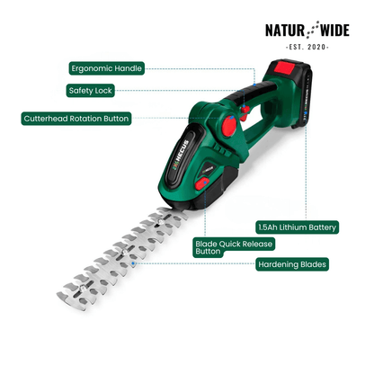 2-in-1 Cordless Grass & Shrub Shear