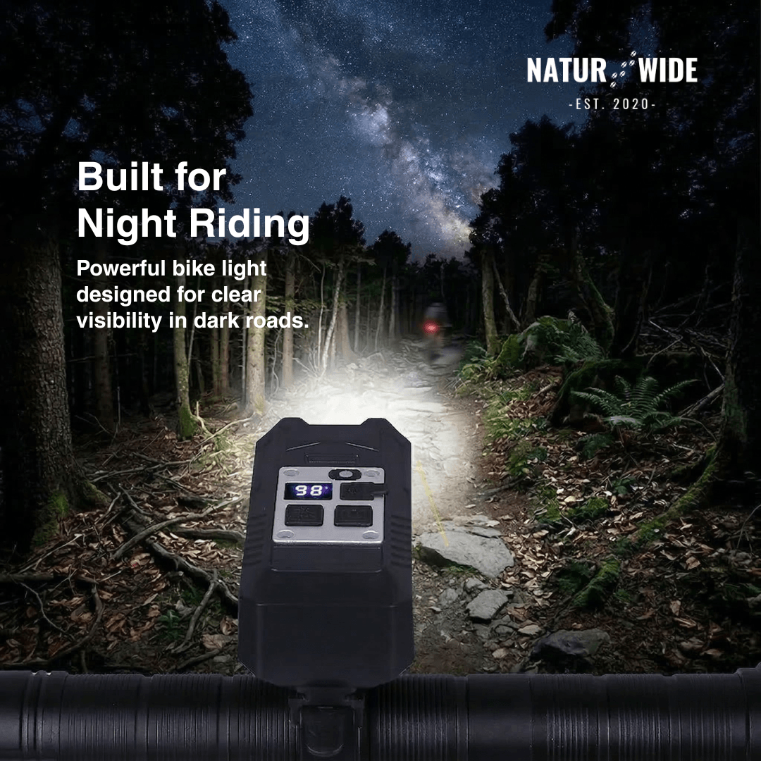 20W Rechargeable 9-LED Bike Headlight & Power Bank