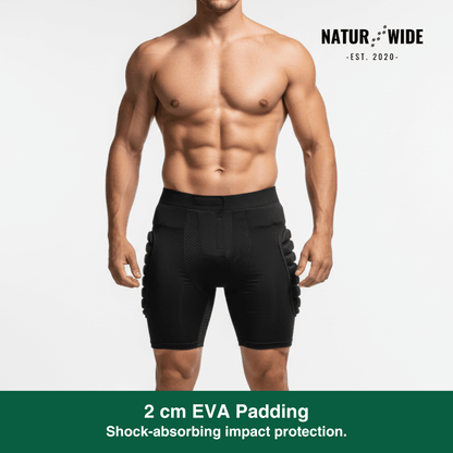 3D Padded Protective Shorts – Hip &amp; Tailbone Guard for Skiing