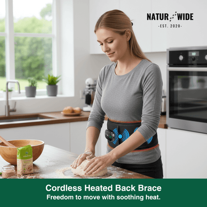 Back Massage Belt – Heating Pad, Vibration &amp; Red Light Therapy