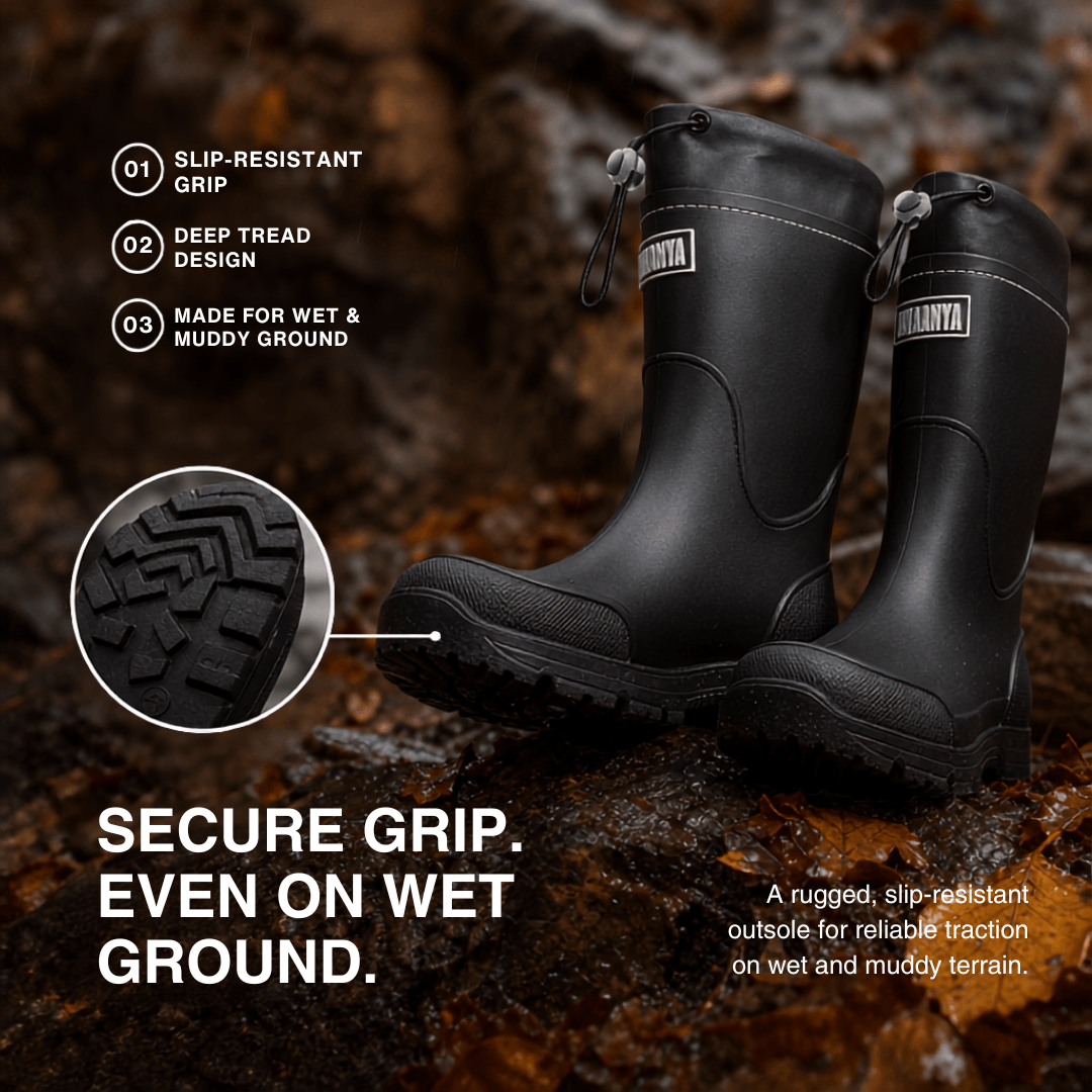 Waterproof Outdoor Rubber Boots Unisex – Slip-Resistant, Durable &amp; Long-Lasting