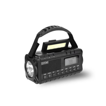 Emergency Crank Radio 10000mAh – Solar, Flashlight & SOS Alarm