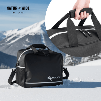 2-Piece Ski Bag Set – Ski Carrier &amp; Boot Bag Combo (Adjustable up to 80")