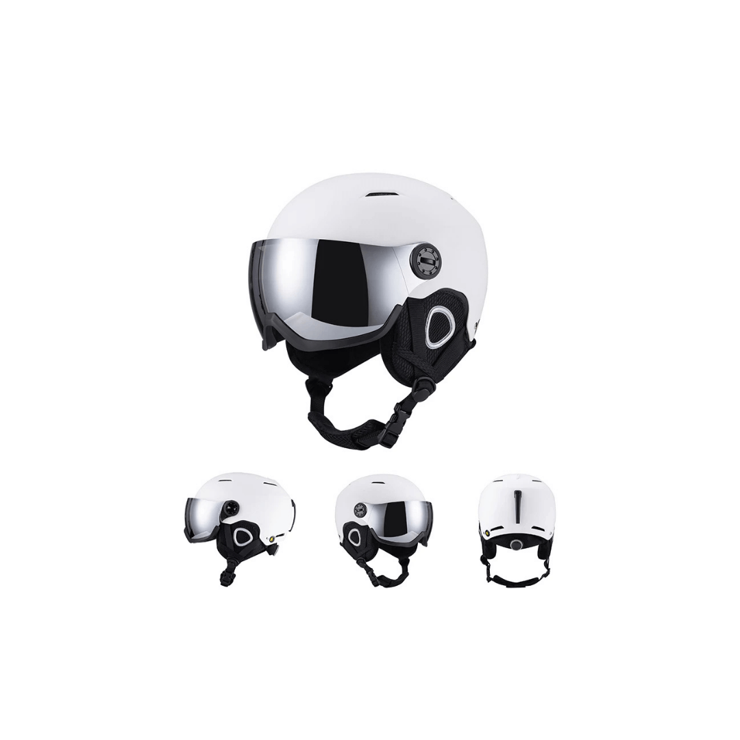 Premium Ski Helmet with Integrated Goggles – Warm &amp; Shockproof