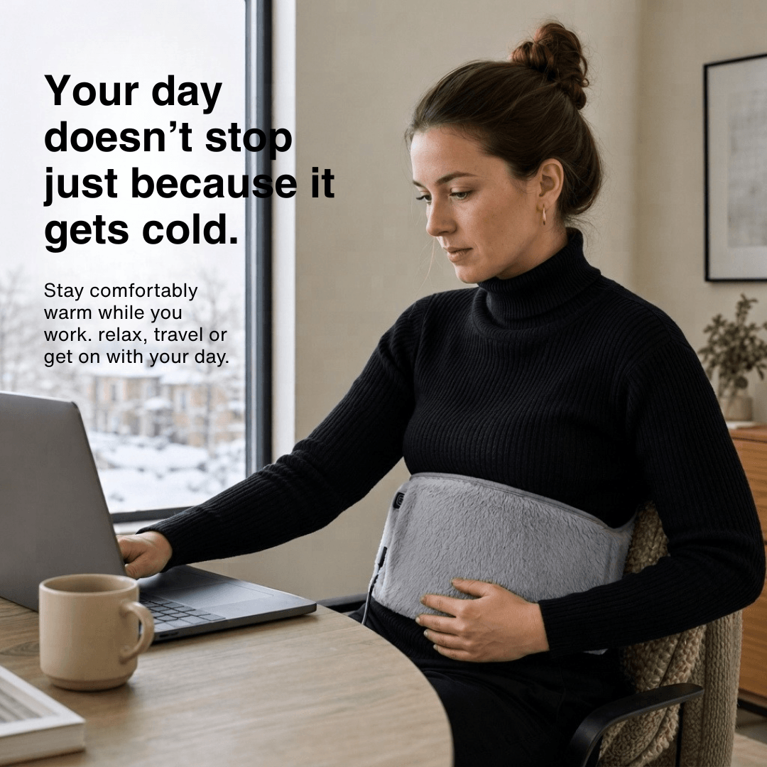 3-Level Electric Heating Pad – Waist Warmer &amp; Portable Heat Belt
