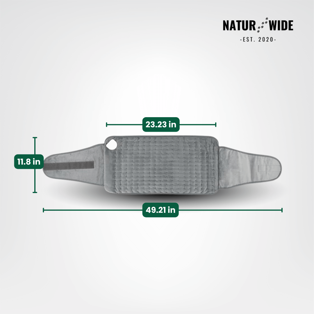 Electric Back Heating Belt – Waist Warmer with 9 Heat Settings &amp; Timer