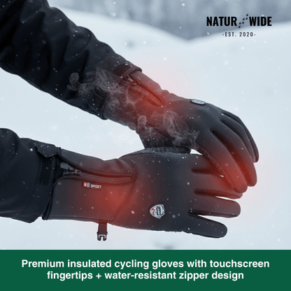 Heated Gloves (Power Bank Powered) – Waterproof &amp; Windproof