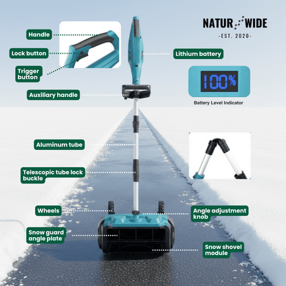 Cordless Electric Snow Shovel – 3500W Brushless