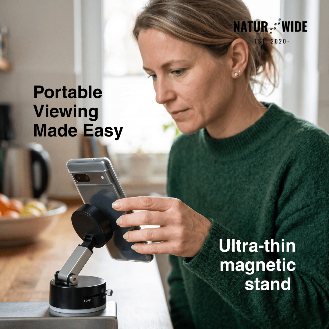 Magnetic Car Phone Mount – Vacuum Suction Cup, No-Trace Hold