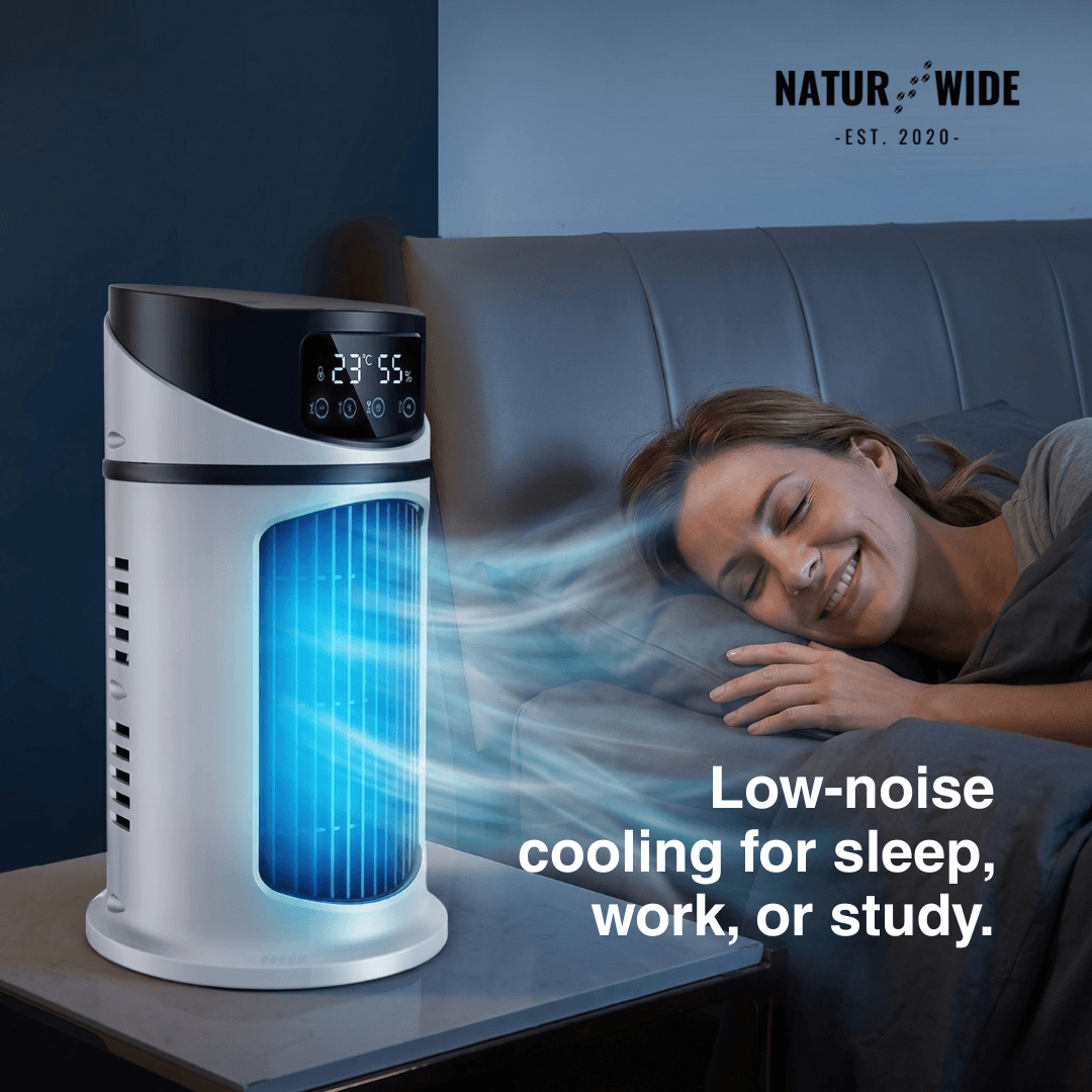 Mini Mobile Air Conditioner 3-in-1 – Cooler, Humidifier & Air Purifier