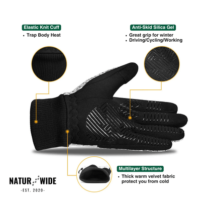 Winter Outdoor Sport Gloves – Touchscreen, Windproof &amp; Anti-Slip Gloves