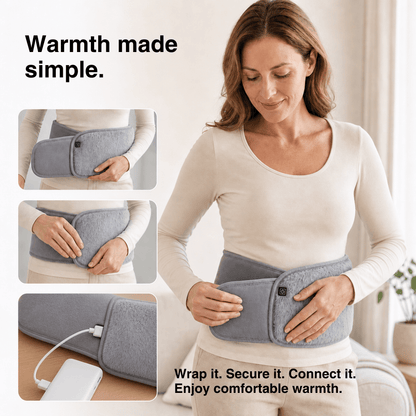 3-Level Electric Heating Pad – Waist Warmer &amp; Portable Heat Belt