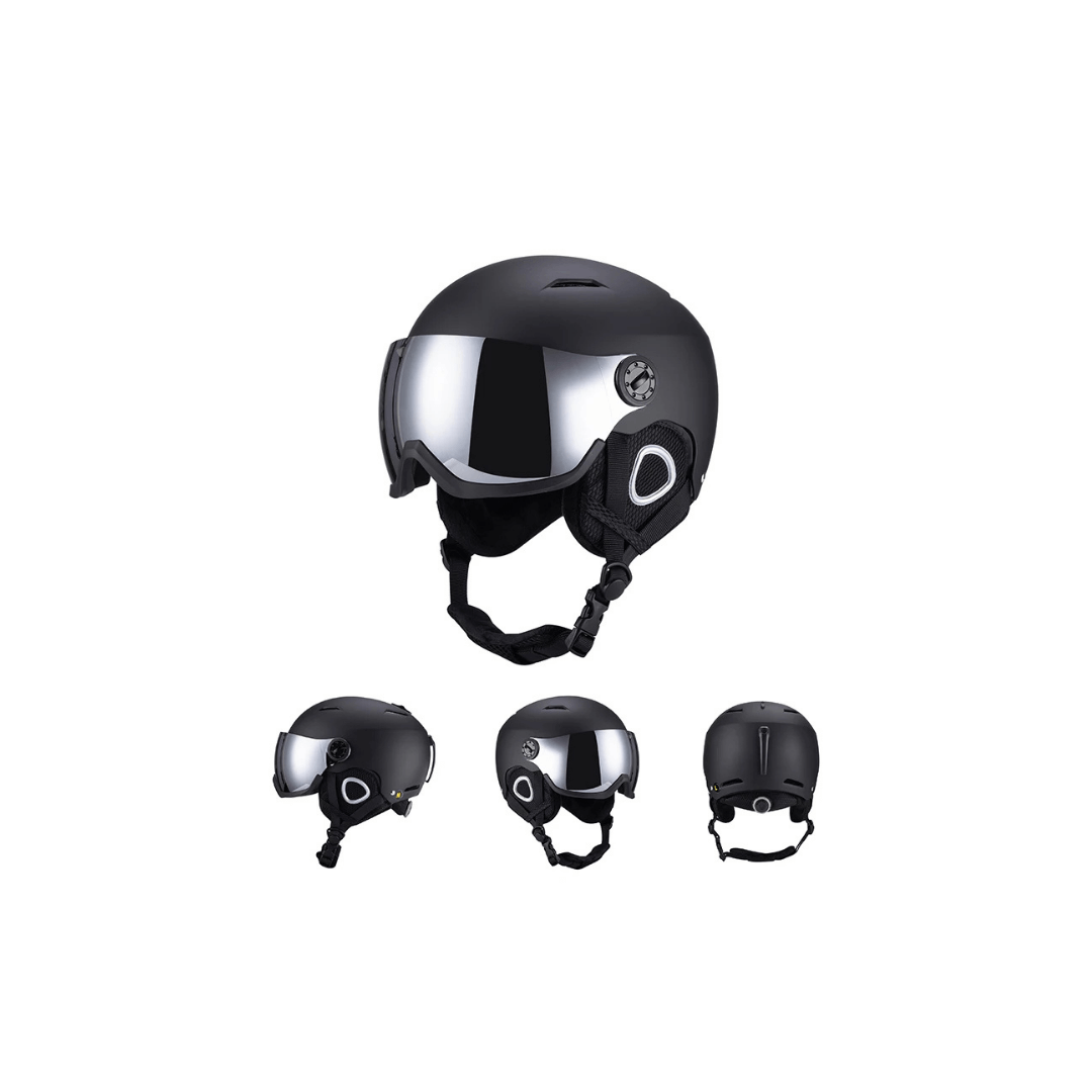 Premium Ski Helmet with Integrated Goggles – Warm &amp; Shockproof