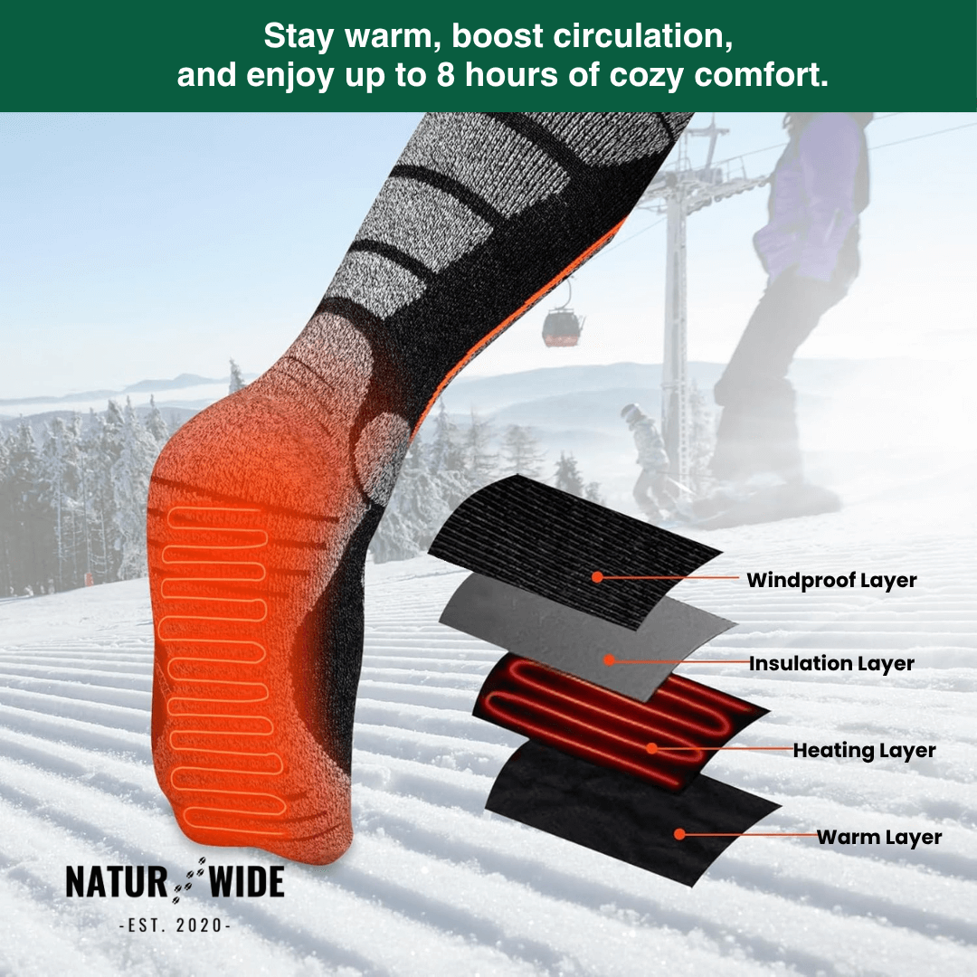 Heated Socks - Winter Sports &amp; Outdoor Warmth