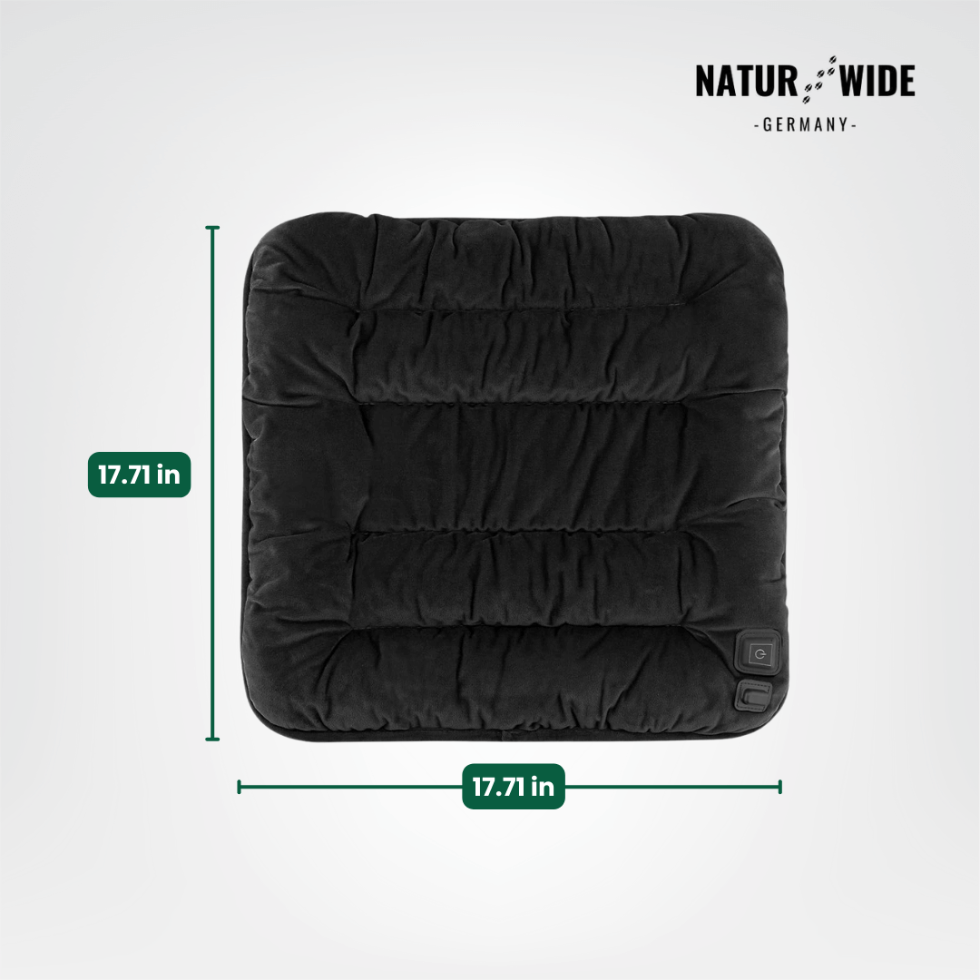 USB Electric Heating Cushion 18" – Heated Pad for Chair, Car &amp; Pets