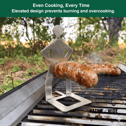 Stainless Steel Sausage Holder BBQ Hot Dog Grill Rack