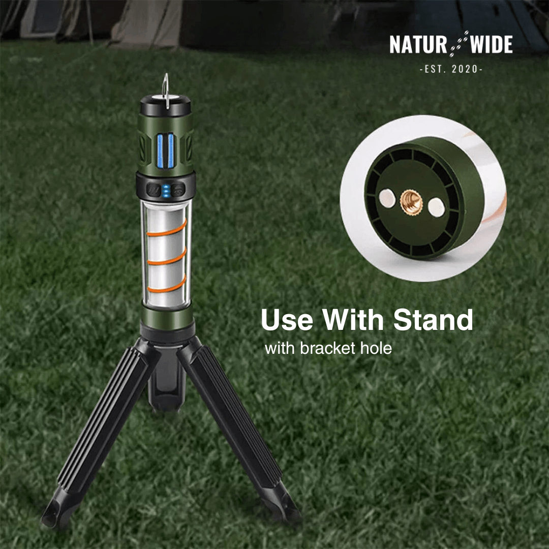 5-in-1 Camping Lamp – LED Flashlight & Mosquito Repellent Light