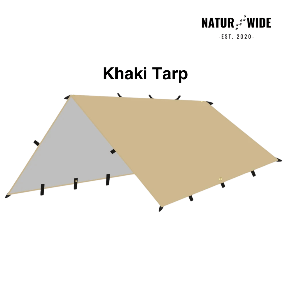 Versatile sun &amp; rain protection tarp