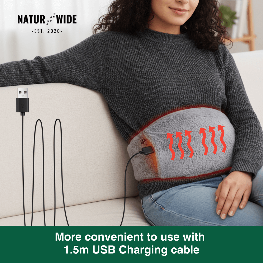 3-Level Electric Heating Pad – Waist Warmer &amp; Portable Heat Belt