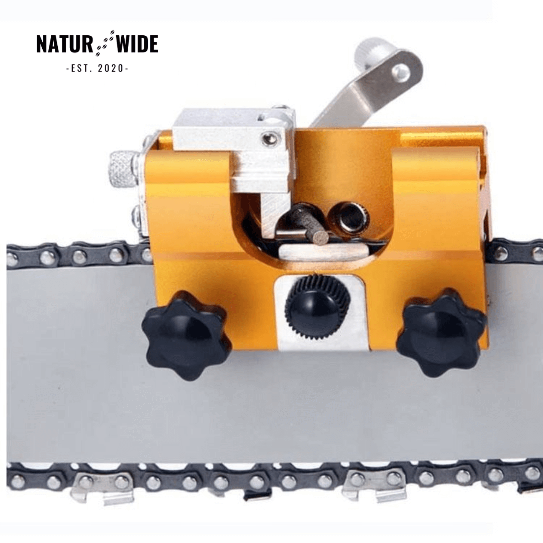 Manual Chainsaw Sharpener Jig – Portable Crank Tool