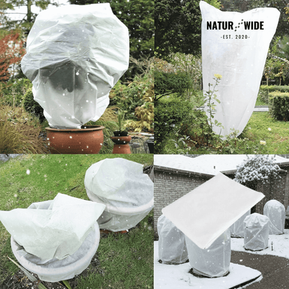 Winter Plant Protection Bag – Fleece Frost Cover with Zipper