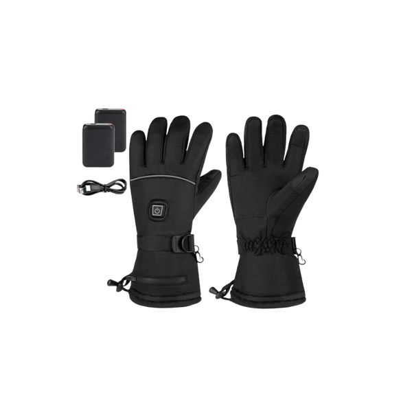 Heated Gloves – 3 Heat Levels, Waterproof &amp; Windproof