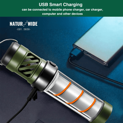 5-in-1 Camping Lamp – LED Flashlight & Mosquito Repellent Light