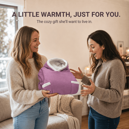 Oversized Flannel Blanket Hoodie – Wearable Blanket with Sleeves &amp; Hood