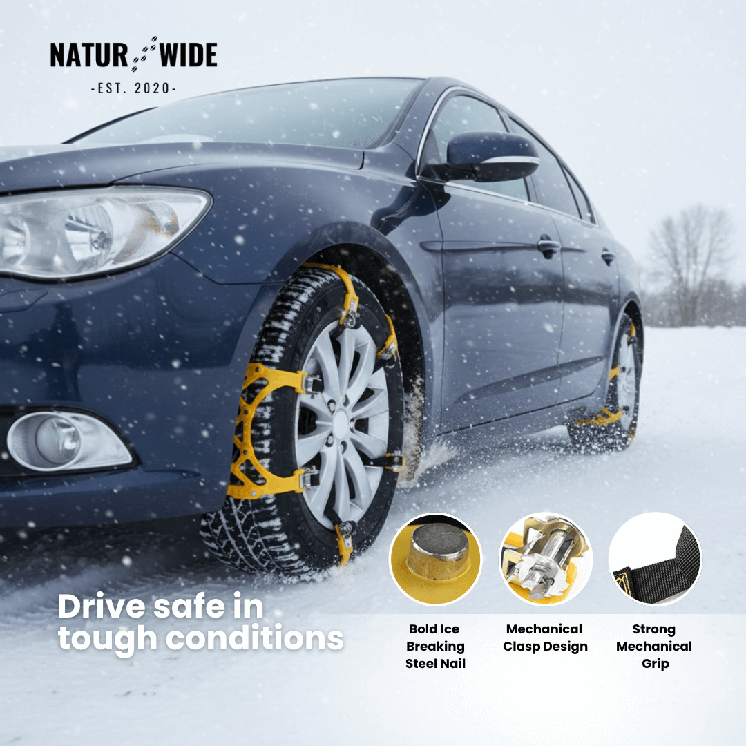 3pcs Snow Tire Chains for Car/SUV/Truck