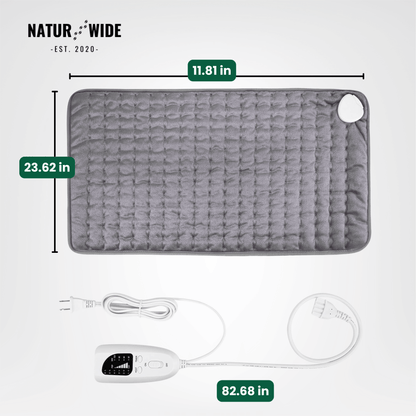 Electric Heating Blanket - Heat Pad for Back, Belly &amp; Legs with 6 Temperature Levels