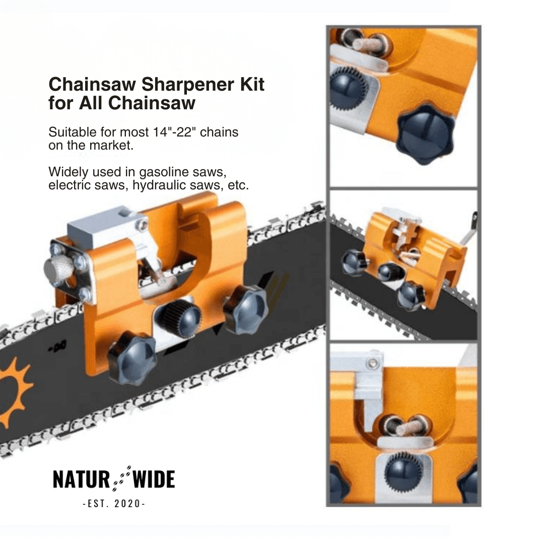 Manual Chainsaw Sharpener Jig – Portable Crank Tool
