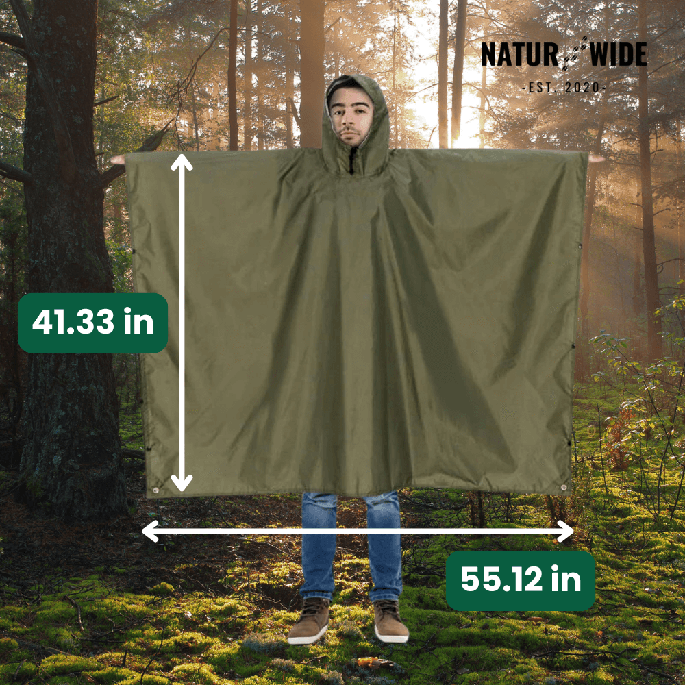 3 in 1 rain poncho – protection for all weather conditions