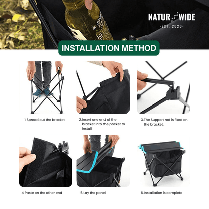 Ultralight Aluminum Folding Camping Table