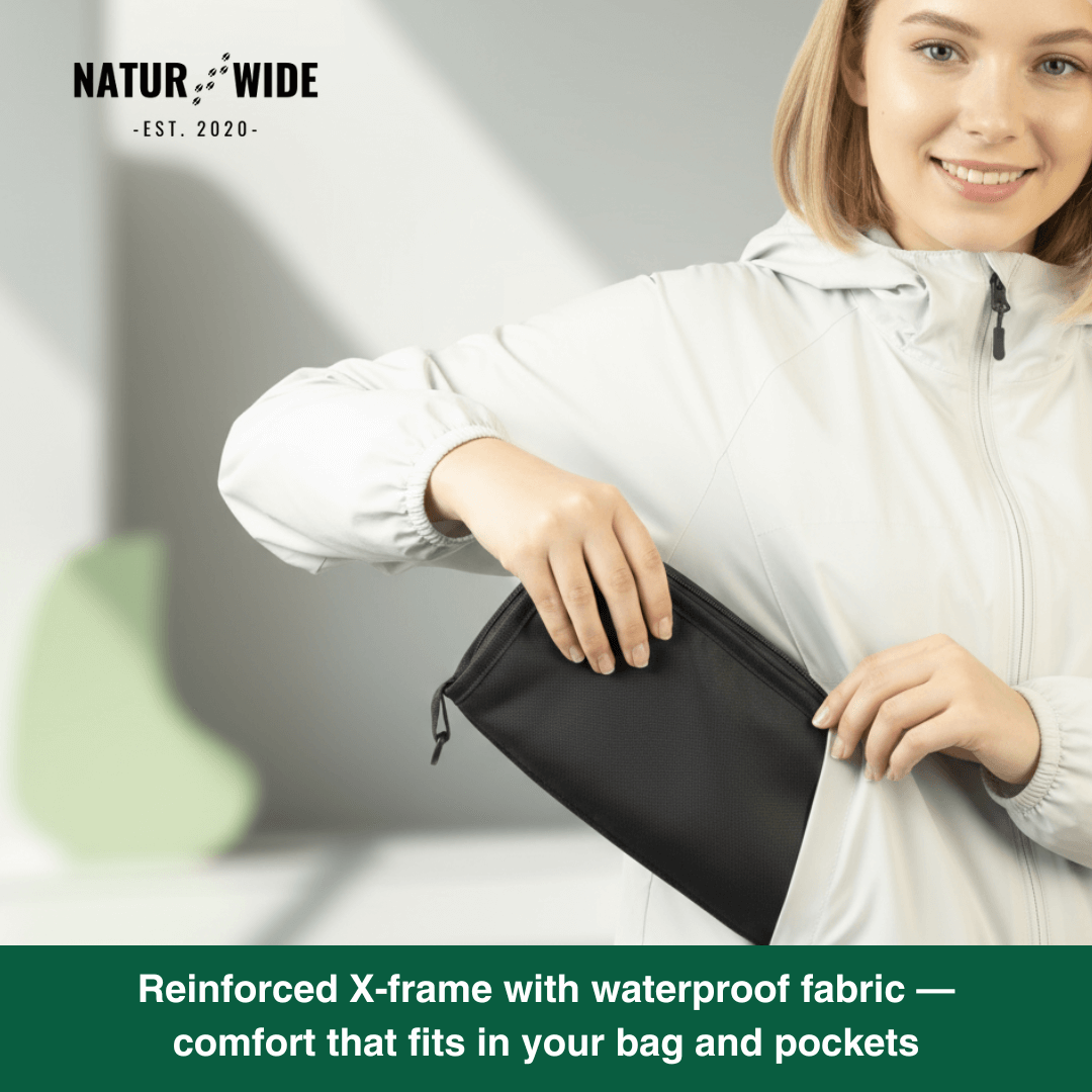 Foldable Camping Stool – Lightweight, Portable &amp; Durable with Carry Bag for Travel