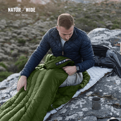 90% Goose Down Sleeping Bag – 3-Season Ultralight Envelope Style
