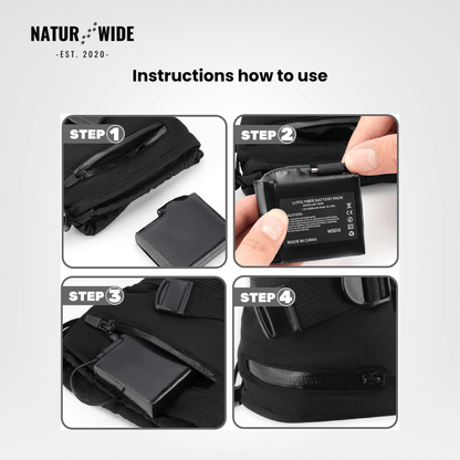 Heated Gloves – 3 Heat Levels, Waterproof &amp; Windproof