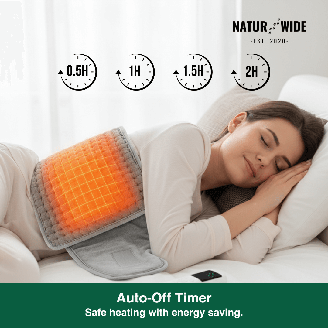 Electric Back Heating Belt – Waist Warmer with 9 Heat Settings &amp; Timer