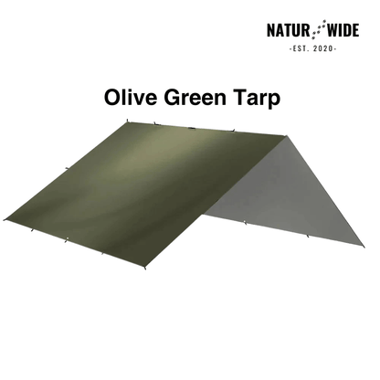 Versatile sun &amp; rain protection tarp