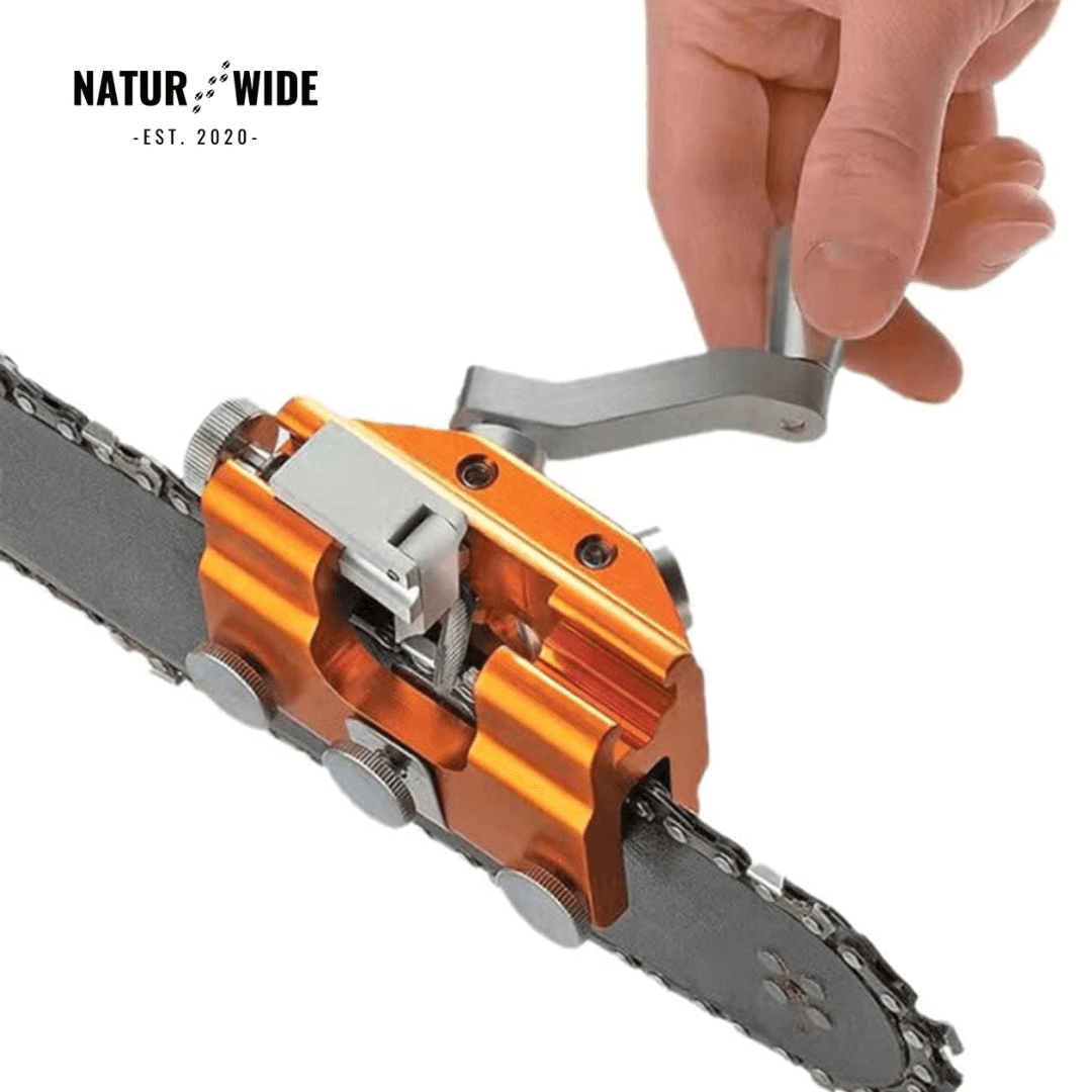Manual Chainsaw Sharpener Jig – Portable Crank Tool