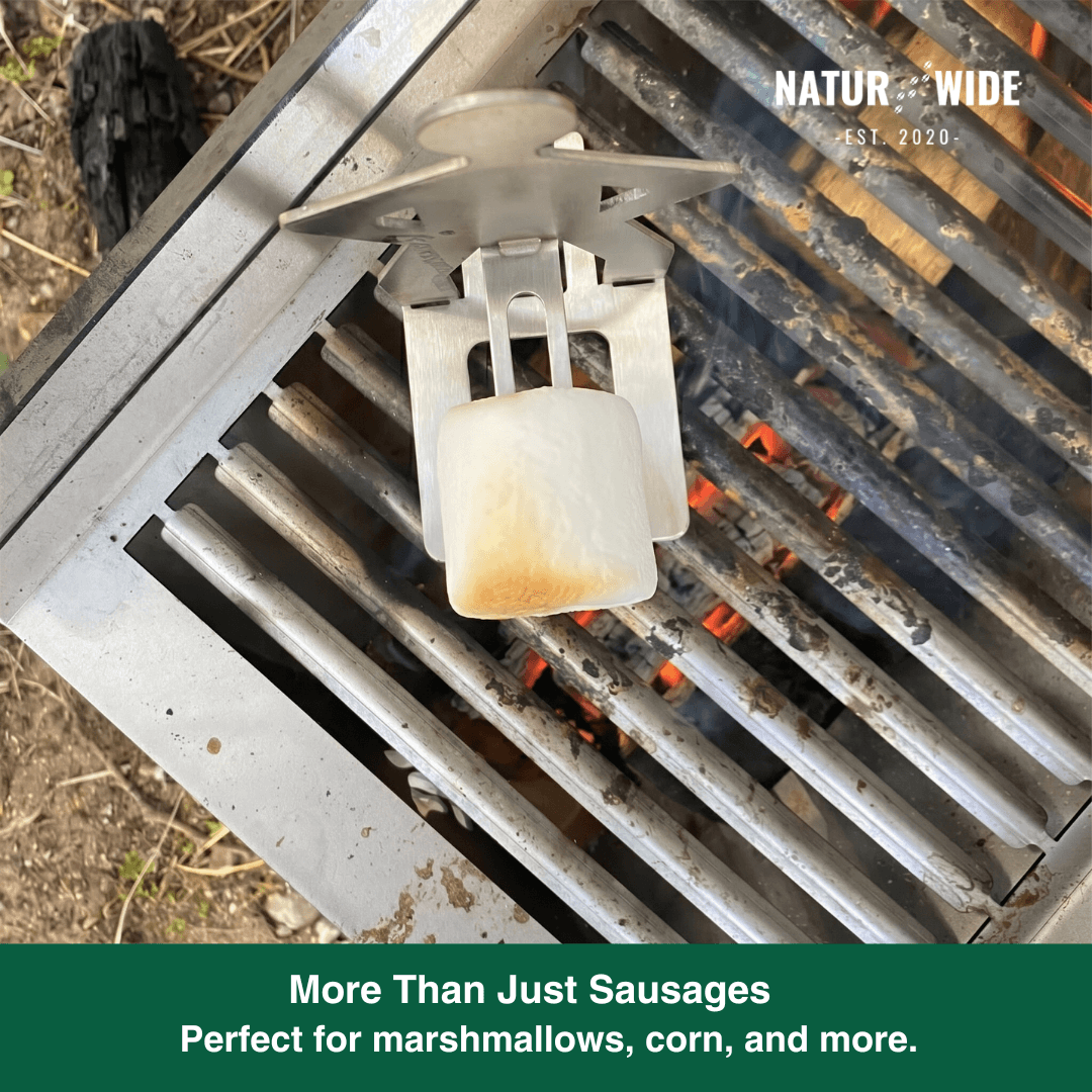 Stainless Steel Sausage Holder BBQ Hot Dog Grill Rack