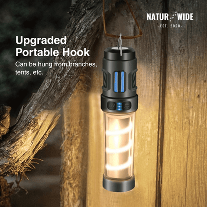 5-in-1 Camping Lamp – LED Flashlight & Mosquito Repellent Light