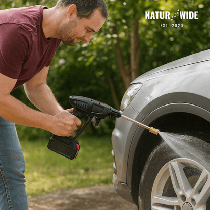 Cordless pressure washer - portable, powerful &amp; flexible