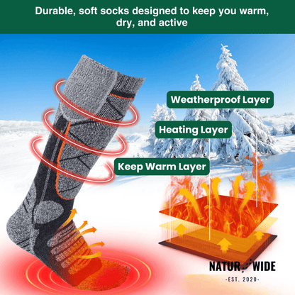 Heated Socks - Winter Sports &amp; Outdoor Warmth