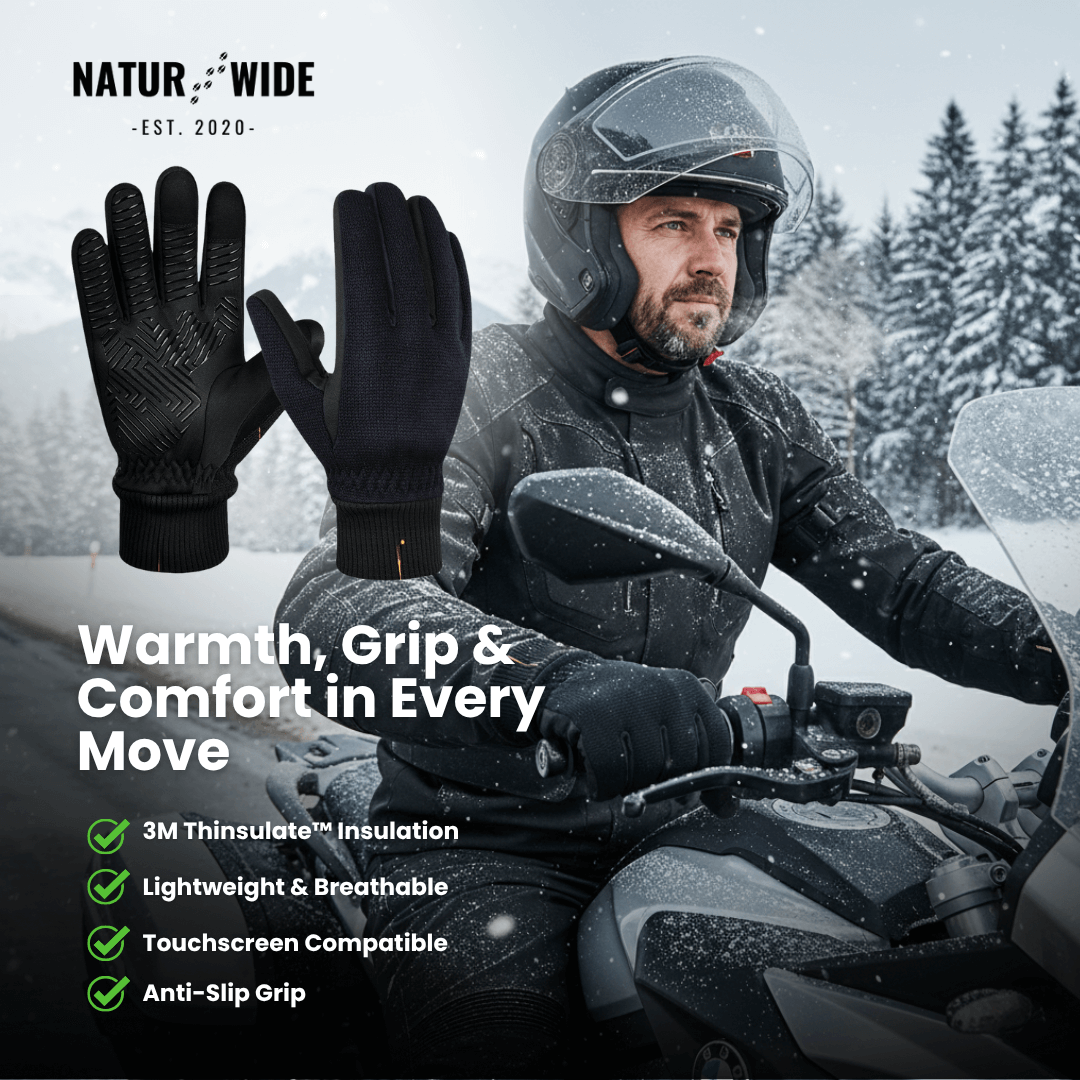 Winter Outdoor Sport Gloves – Touchscreen, Windproof &amp; Anti-Slip Gloves