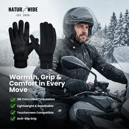 Winter Outdoor Sport Gloves – Touchscreen, Windproof &amp; Anti-Slip Gloves