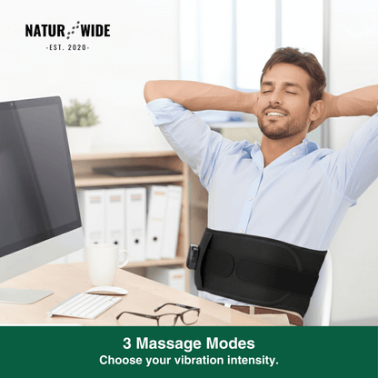 Back Massage Belt – Heating Pad, Vibration &amp; Red Light Therapy