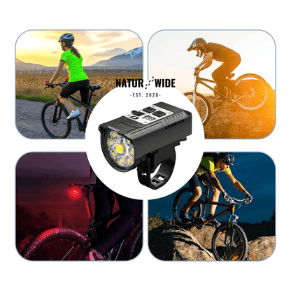 20W Rechargeable 9-LED Bike Headlight & Power Bank