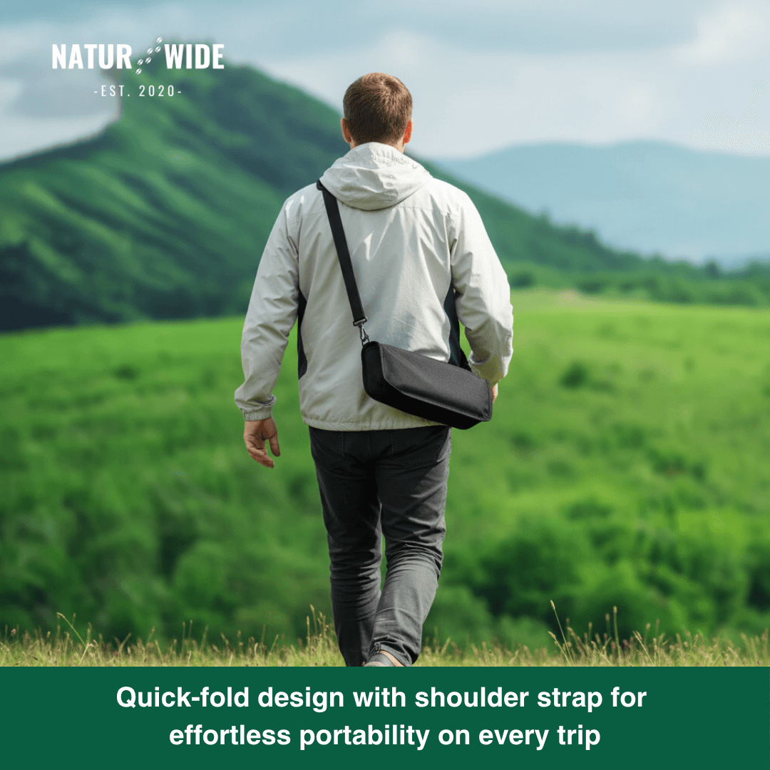 Foldable Camping Stool – Lightweight, Portable &amp; Durable with Carry Bag for Travel