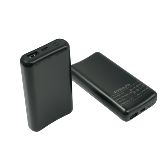 Power Bank Pair for Heated Socks — 3.7V / 2A, 2×4,000 mAh