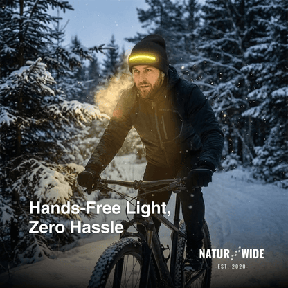 LED Hat with Light – USB Rechargeable Unisex Winter Hat